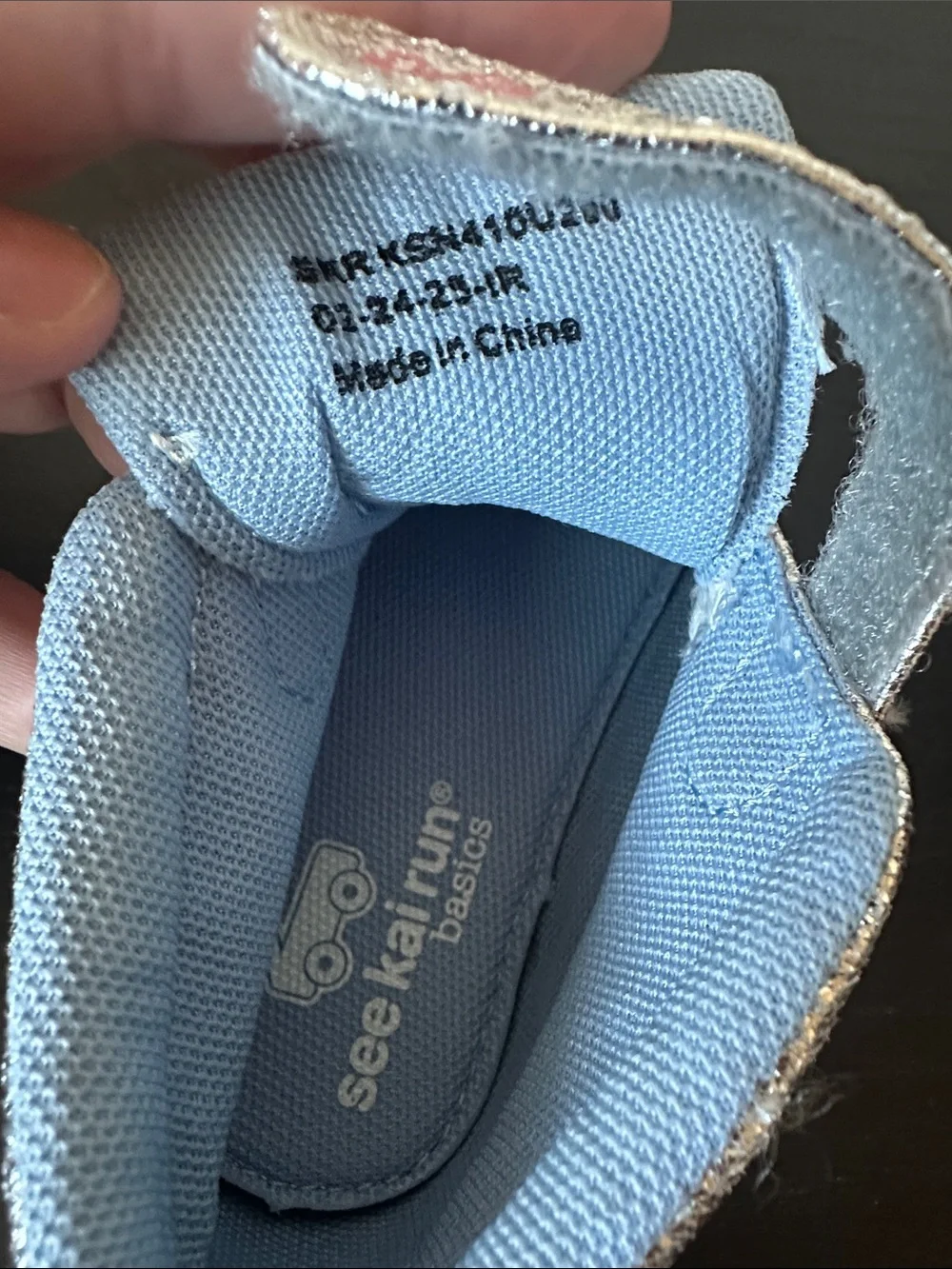See Kai Run Drew Silver Sneakers